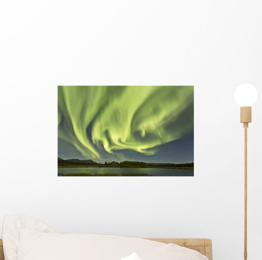 Aurora Borealis over Fish Wall Decal Design 11