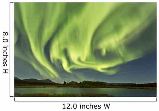 Aurora Borealis over Fish Wall Decal Design 11