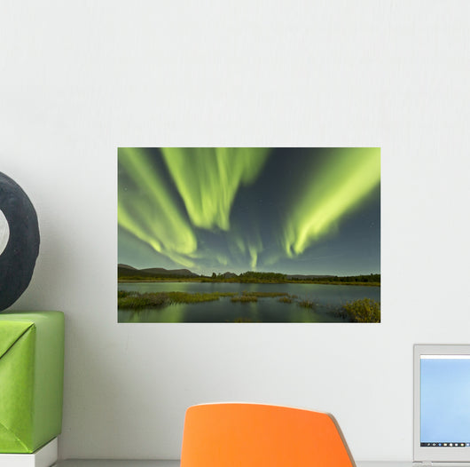 Aurora Borealis over Fish Wall Decal Design 10