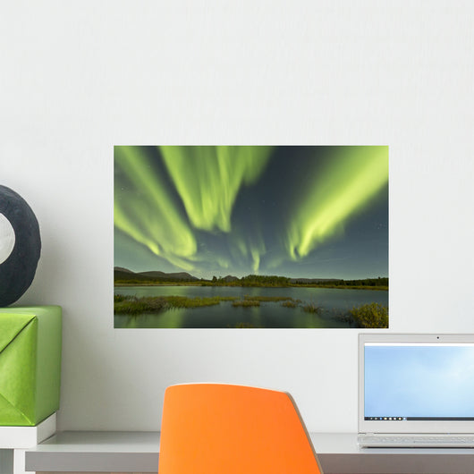Aurora Borealis over Fish Wall Decal Design 10