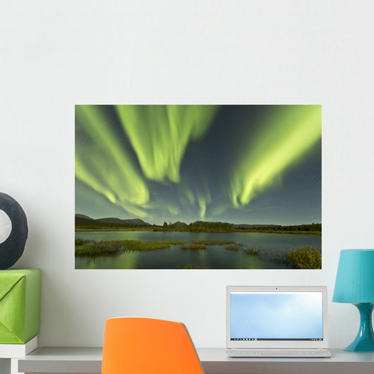 Aurora Borealis over Fish Wall Decal Design 10