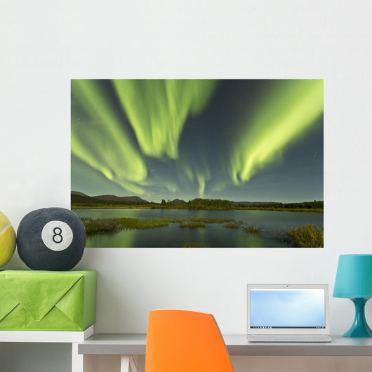 Aurora Borealis over Fish Wall Decal Design 10
