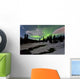 Aurora Borealis over Creek Wall Decal Design 3