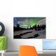 Aurora Borealis over Creek Wall Decal Design 3