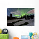 Aurora Borealis over Creek Wall Decal Design 3