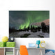 Aurora Borealis over Creek Wall Decal Design 2