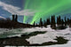 Aurora Borealis over Creek Wall Decal Design 1