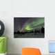 Aurora Borealis over Trees Wall Decal Design 4