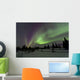 Aurora Borealis over Trees Wall Decal Design 4