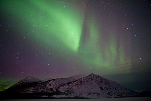 Aurora Borealis over Mountain Wall Decal Design 3