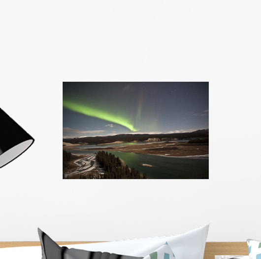 Aurora Borealis over Yukon Wall Decal Design 1