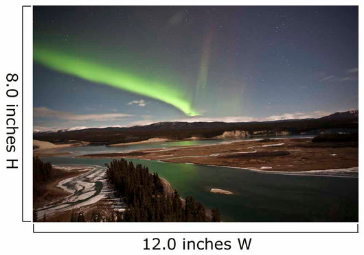 Aurora Borealis over Yukon Wall Decal Design 1