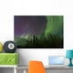 Aurora Borealis over Trees Wall Decal Design 3
