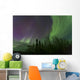 Aurora Borealis over Trees Wall Decal Design 3