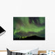 Aurora Borealis over Mountain Wall Decal Design 2