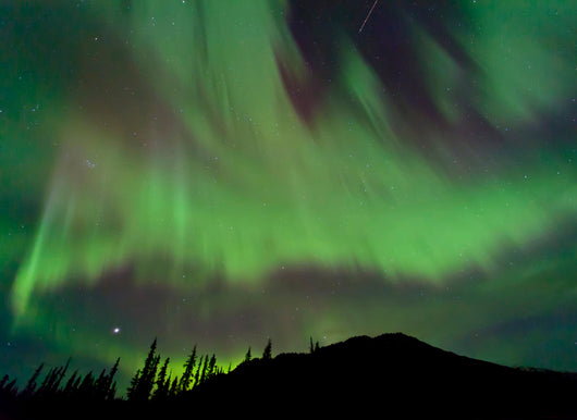 Aurora Borealis over Mountain Wall Decal Design 2