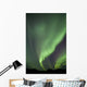 Aurora Borealis over Mountain Wall Decal Design 1