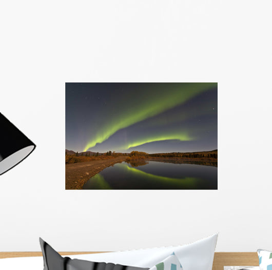 Aurora Borealis over Fish Wall Decal Design 6