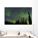 Aurora Borealis over Trees Wall Decal Design 2