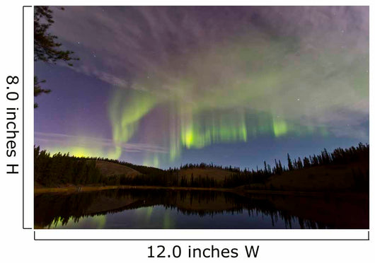 Aurora Borealis over Hidden Wall Decal Design 3