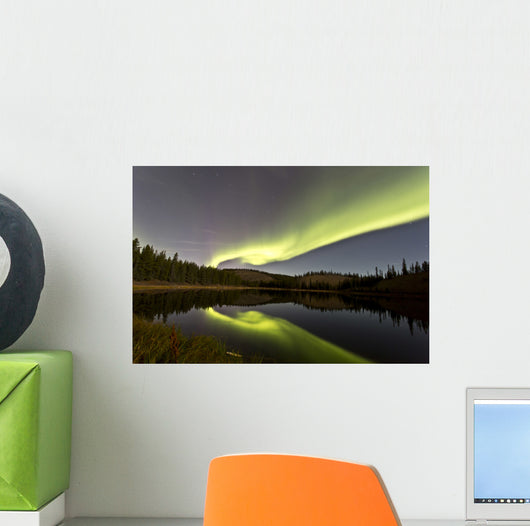 Aurora Borealis over Hidden Wall Decal Design 2