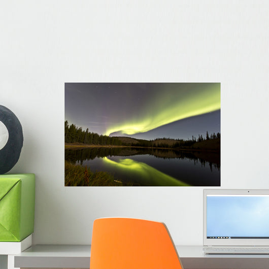 Aurora Borealis over Hidden Wall Decal Design 2
