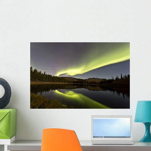 Aurora Borealis over Hidden Wall Decal Design 2