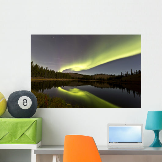 Aurora Borealis over Hidden Wall Decal Design 2