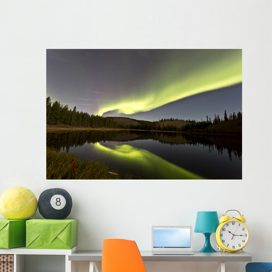 Aurora Borealis over Hidden Wall Decal Design 2