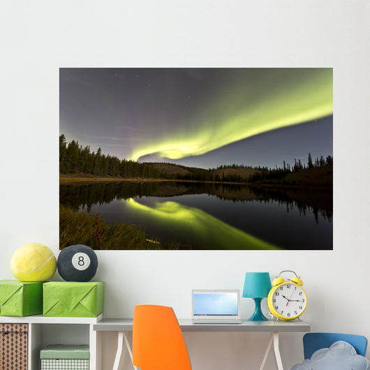 Aurora Borealis over Hidden Wall Decal Design 2