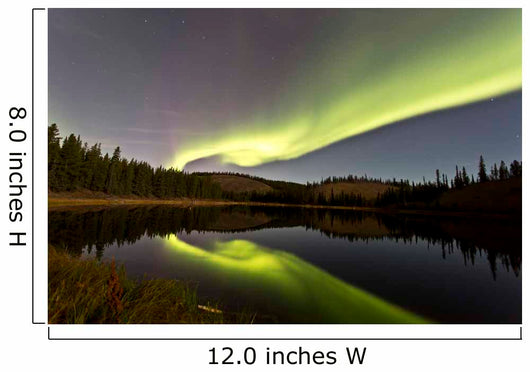 Aurora Borealis over Hidden Wall Decal Design 2