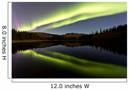 Aurora Borealis over Hidden Wall Decal Design 1