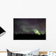 Aurora Borealis over Trees Wall Decal Design 1
