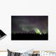 Aurora Borealis over Trees Wall Decal Design 1