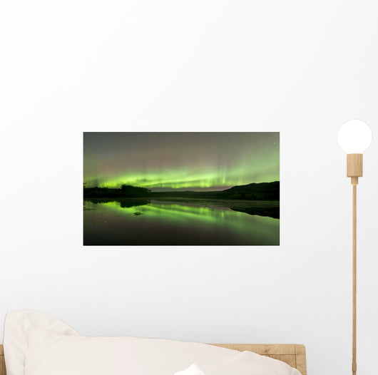 Aurora Borealis over Fish Wall Decal Design 5