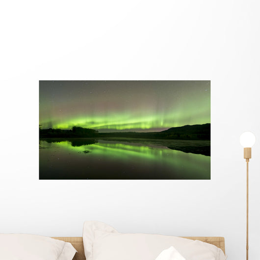 Aurora Borealis over Fish Wall Decal Design 5
