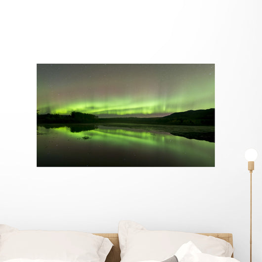 Aurora Borealis over Fish Wall Decal Design 5