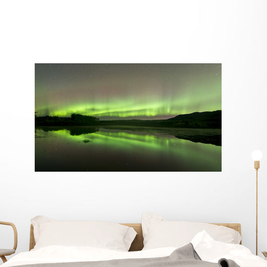 Aurora Borealis over Fish Wall Decal Design 5