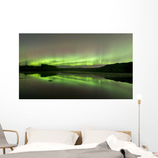 Aurora Borealis over Fish Wall Decal Design 5