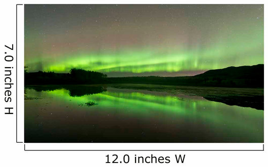 Aurora Borealis over Fish Wall Decal Design 5