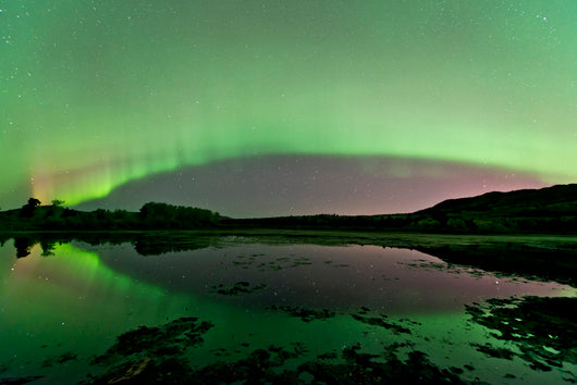 Aurora Borealis over Fish Wall Decal Design 4
