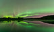 Aurora Borealis over Fish Wall Decal Design 2