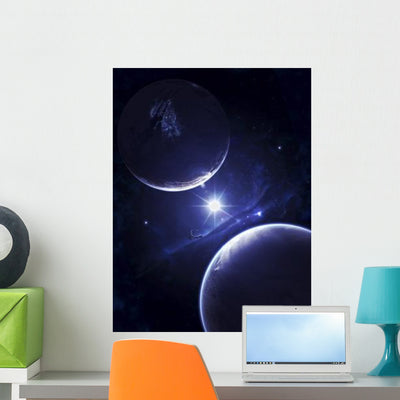 Humanity's First Attempt to Wall Decal shown on a wall