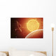 Planet and Its Moon Wall Decal