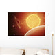 Planet and Its Moon Wall Decal