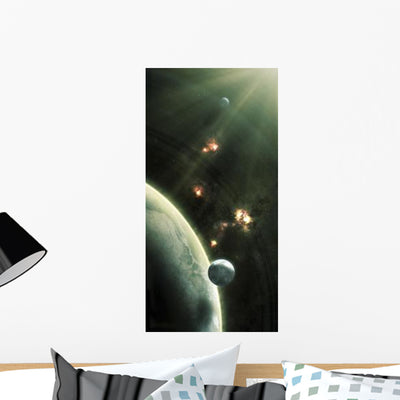 Artist's Concept Large Barren Wall Decal shown on a wall