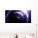 Illustration Ringed-planet Viewed from Wall Decal