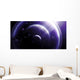 Illustration Ringed-planet Viewed from Wall Decal