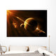 Extraterrestrial Spacecraft Approaches World Wall Decal