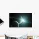 Marvelous Sunrise Alien Moon Wall Decal